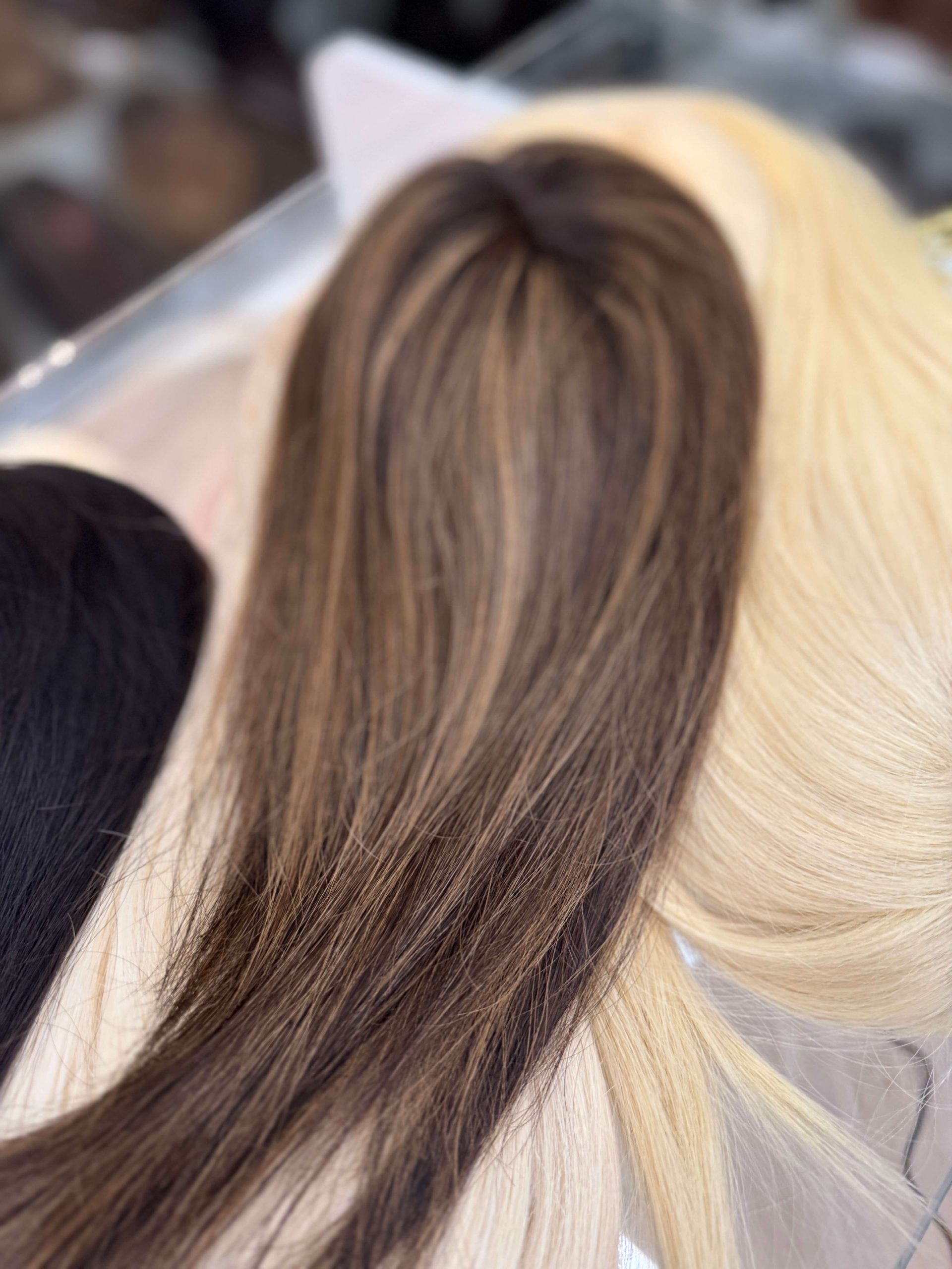 Topper damski brąz balayage