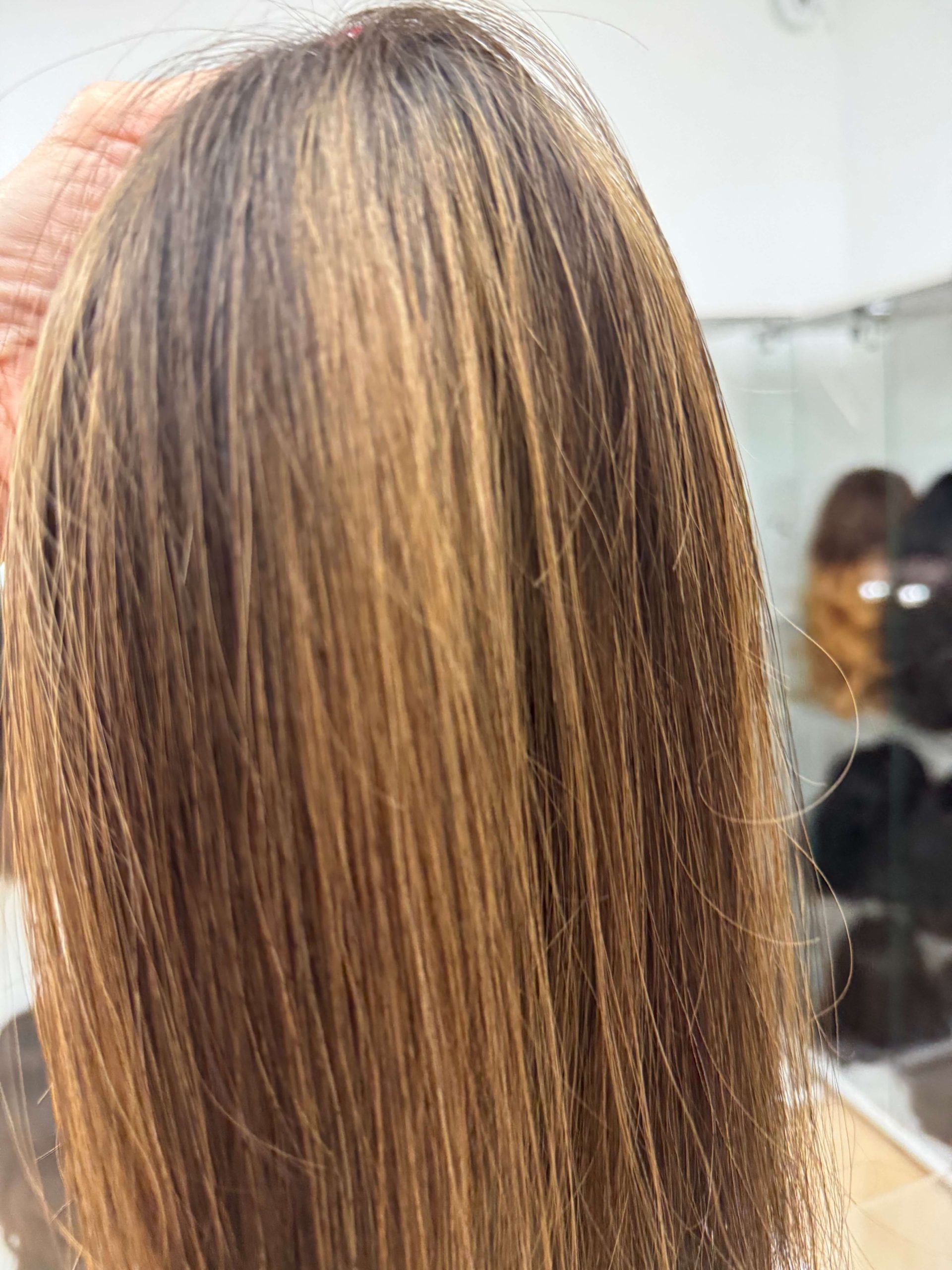 Topper damski brąz balayage