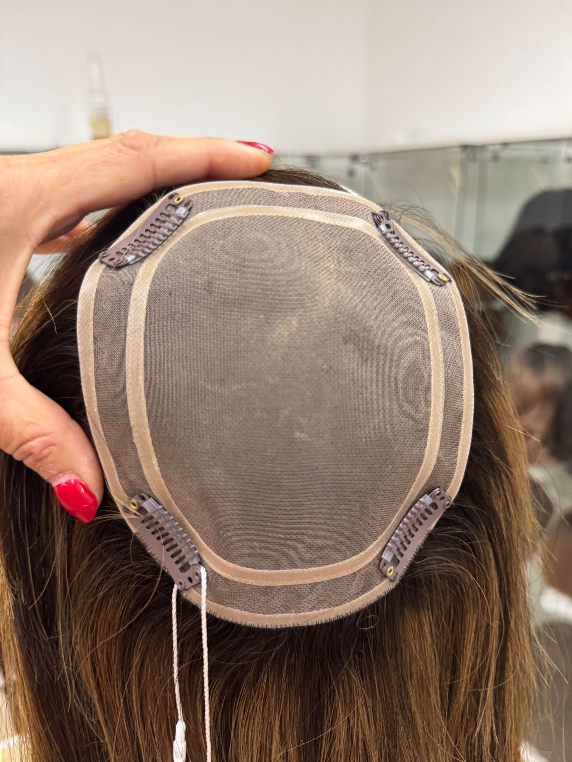 Topper damski brąz balayage