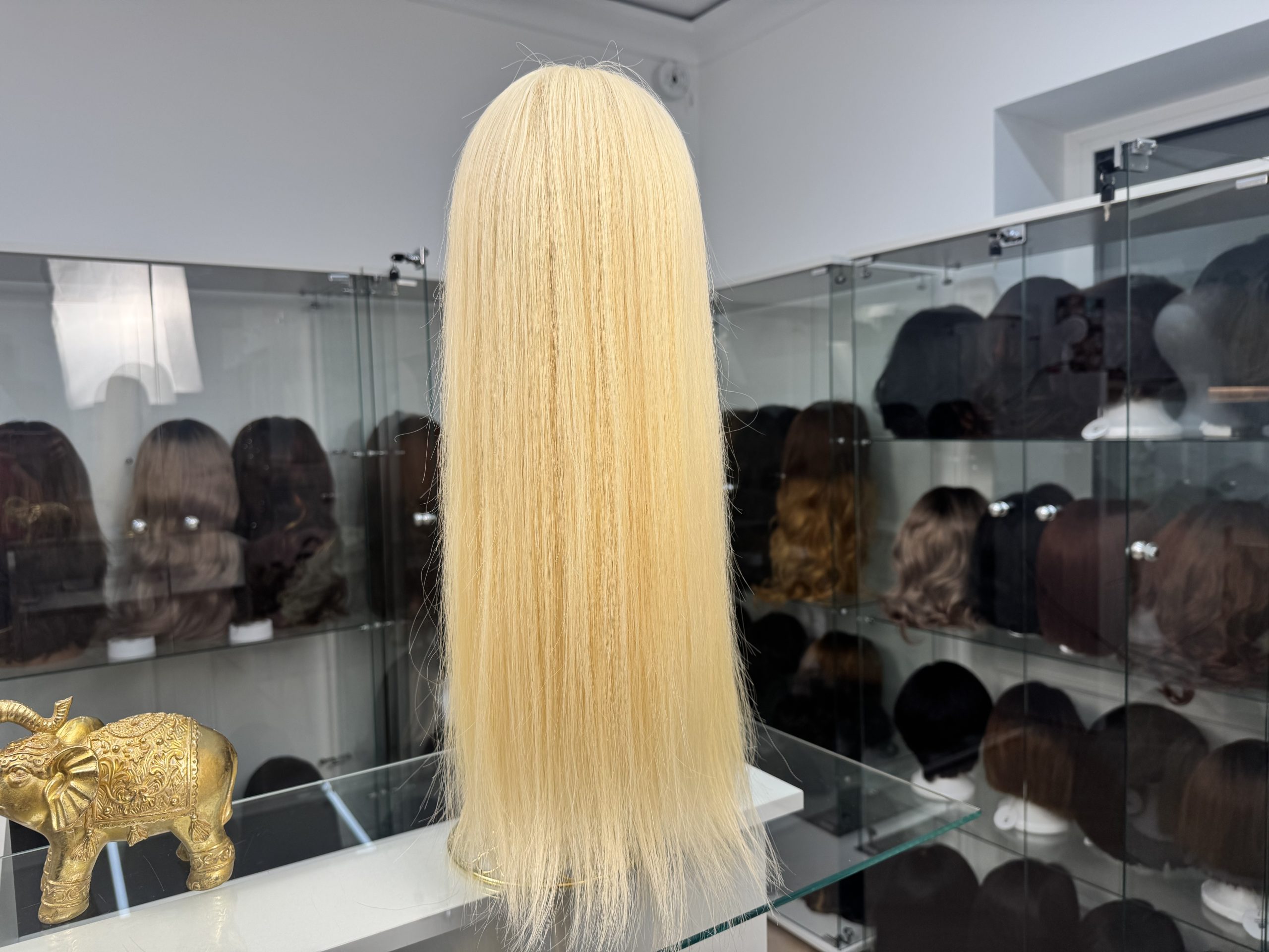 Długa peruka naturalna z kolekcji Lawenda  – słoneczny blond
