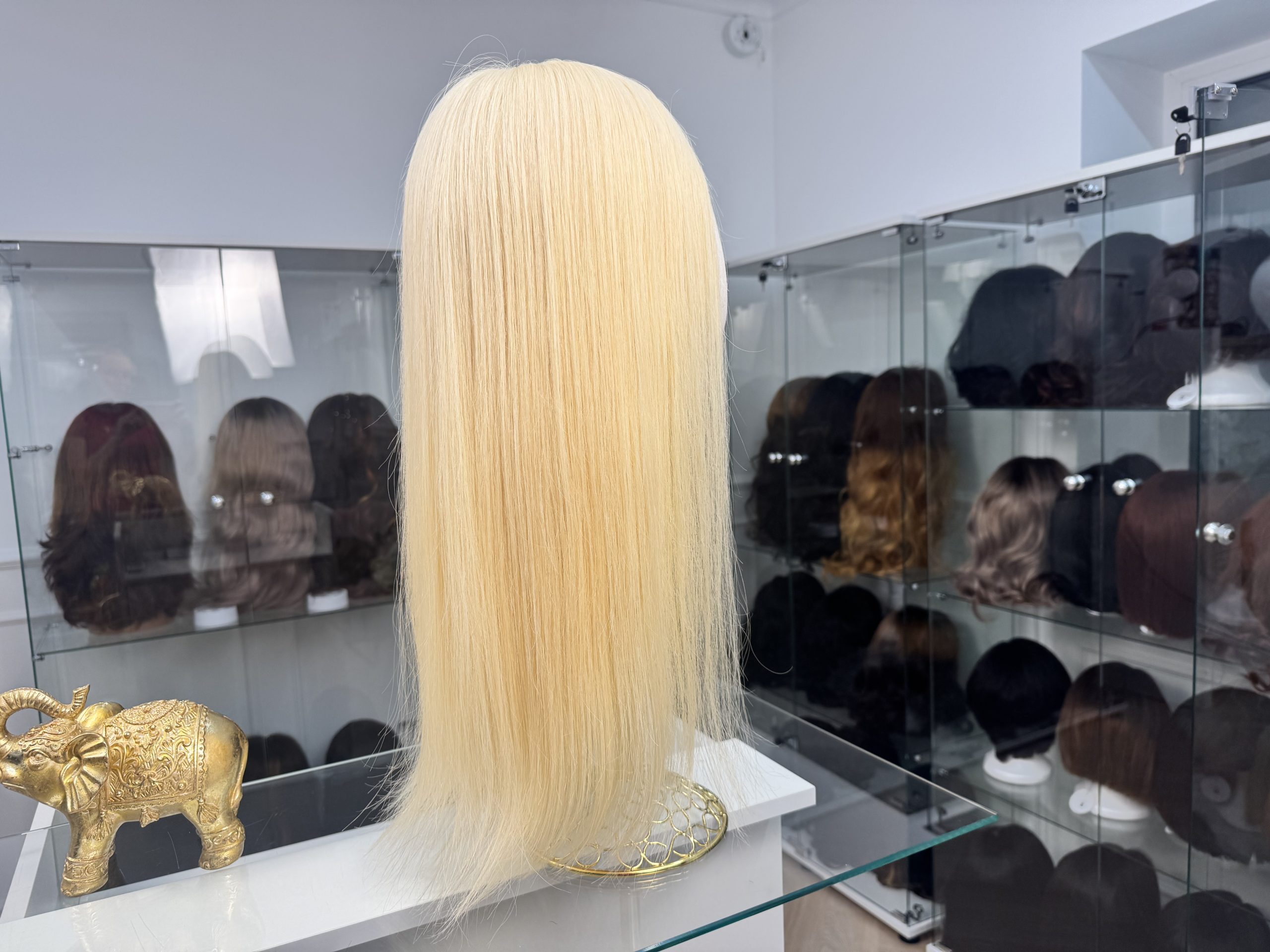 Długa peruka naturalna z kolekcji Lawenda  – słoneczny blond