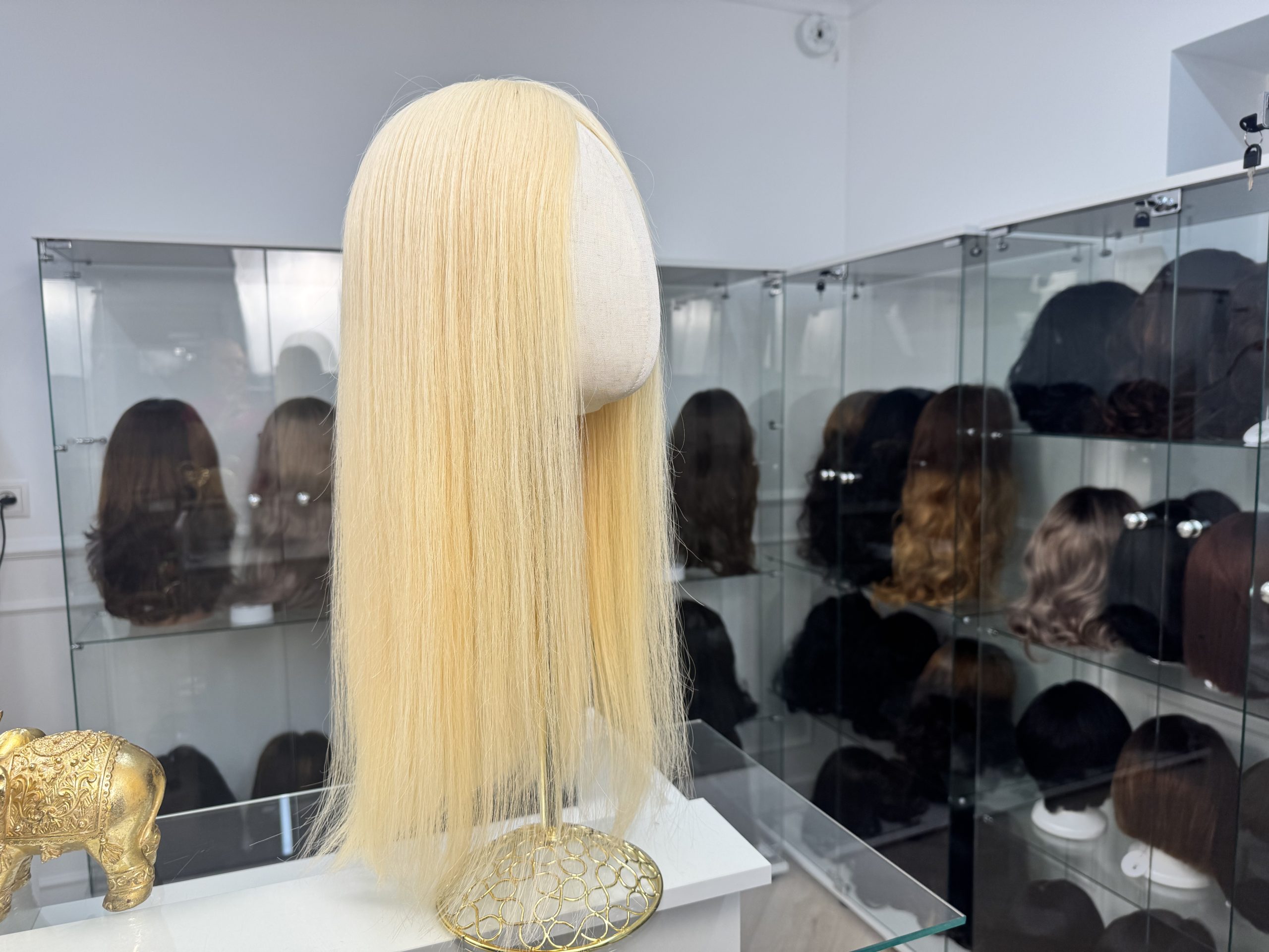 Długa peruka naturalna z kolekcji Lawenda  – słoneczny blond