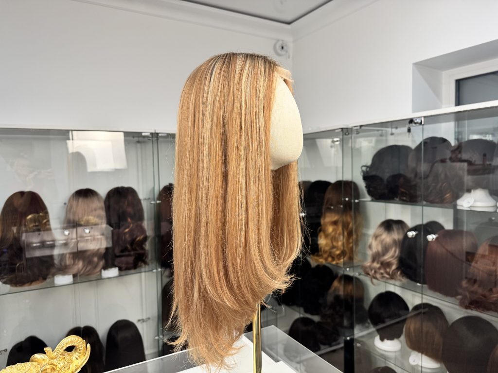 Naturalna peruka medyczna – Lace Front, imitacja skóry głowy